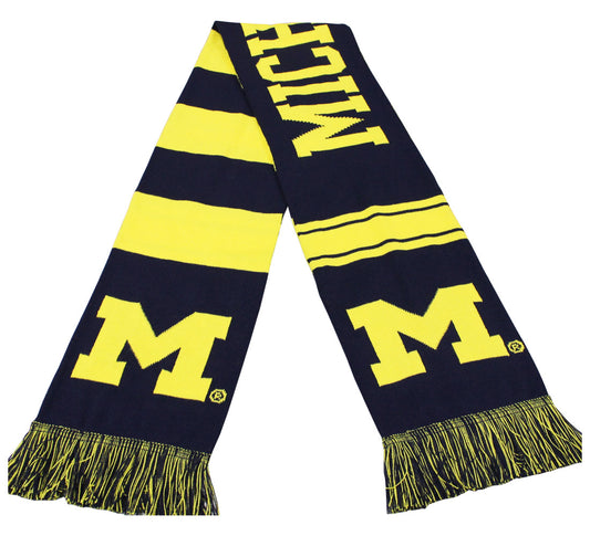 Official 2024 College Football Playoff ROSE BOWL Michigan Wolverines Knitted Scarf